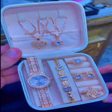 📿 Elegant Jewelry Box – Premium Storage Case for Watches, Bracelets & Accessories 💖💍