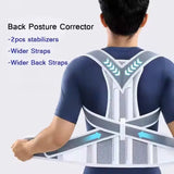 💼💪 Back Support & Posture Belt with Fiber Rods – Adjustable & Imported