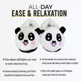 Panda Face Emoji Slippers – Ultra Soft Warm Winter Home Shoes