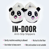 Panda Face Emoji Slippers – Ultra Soft Warm Winter Home Shoes
