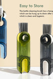 🧼✨ 3-in-1 Multi-Purpose Lid Cleaning Brush – Deep Clean for Bottles, Caps & Kitchenware