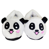 Panda Face Emoji Slippers – Ultra Soft Warm Winter Home Shoes
