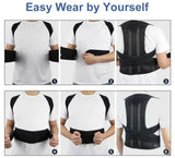 💼💪 Back Support & Posture Belt with Fiber Rods – Adjustable & Imported