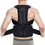 💼💪 Back Support & Posture Belt with Fiber Rods – Adjustable & Imported