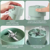 Rechargeable Fast Glass Juicer + Free Silicon Straw